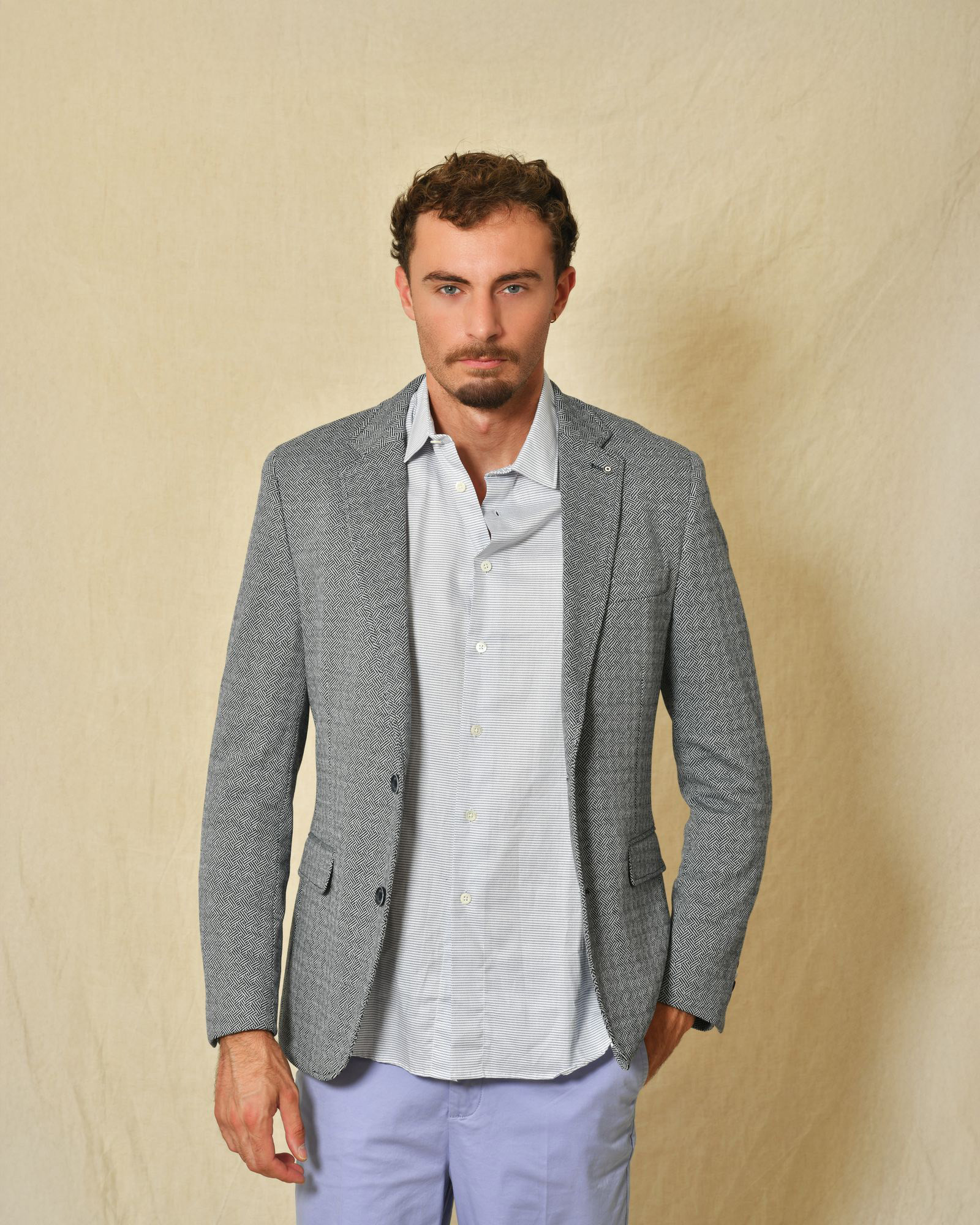 Veste en coton bleu Blue Industry