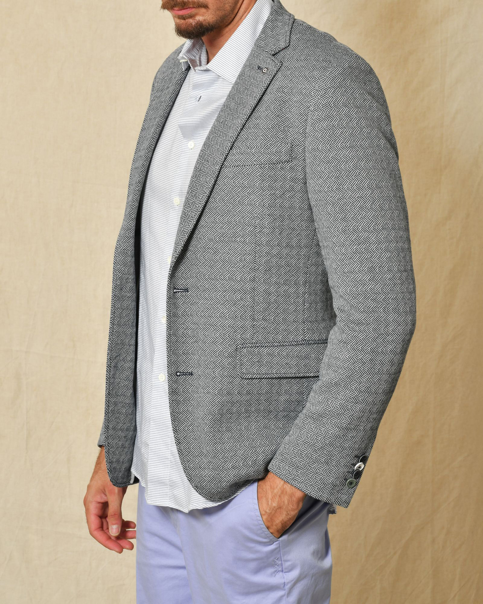 Veste en coton bleu Blue Industry