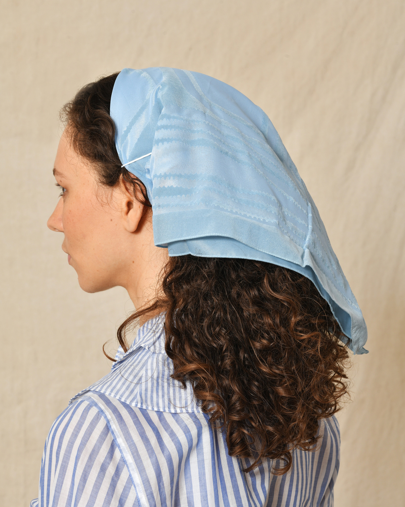 Foulard en microfibre bleu Accessori