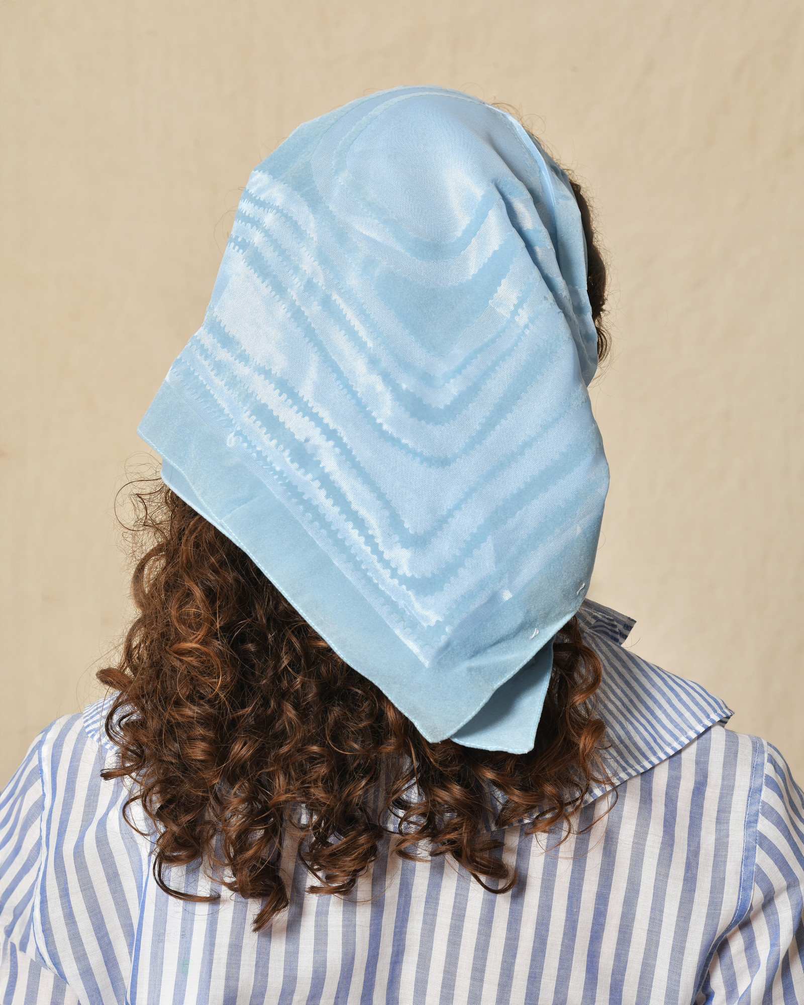 Foulard en microfibre bleu Accessori