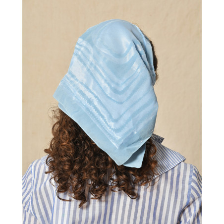 Foulard en microfibre bleu Accessori
