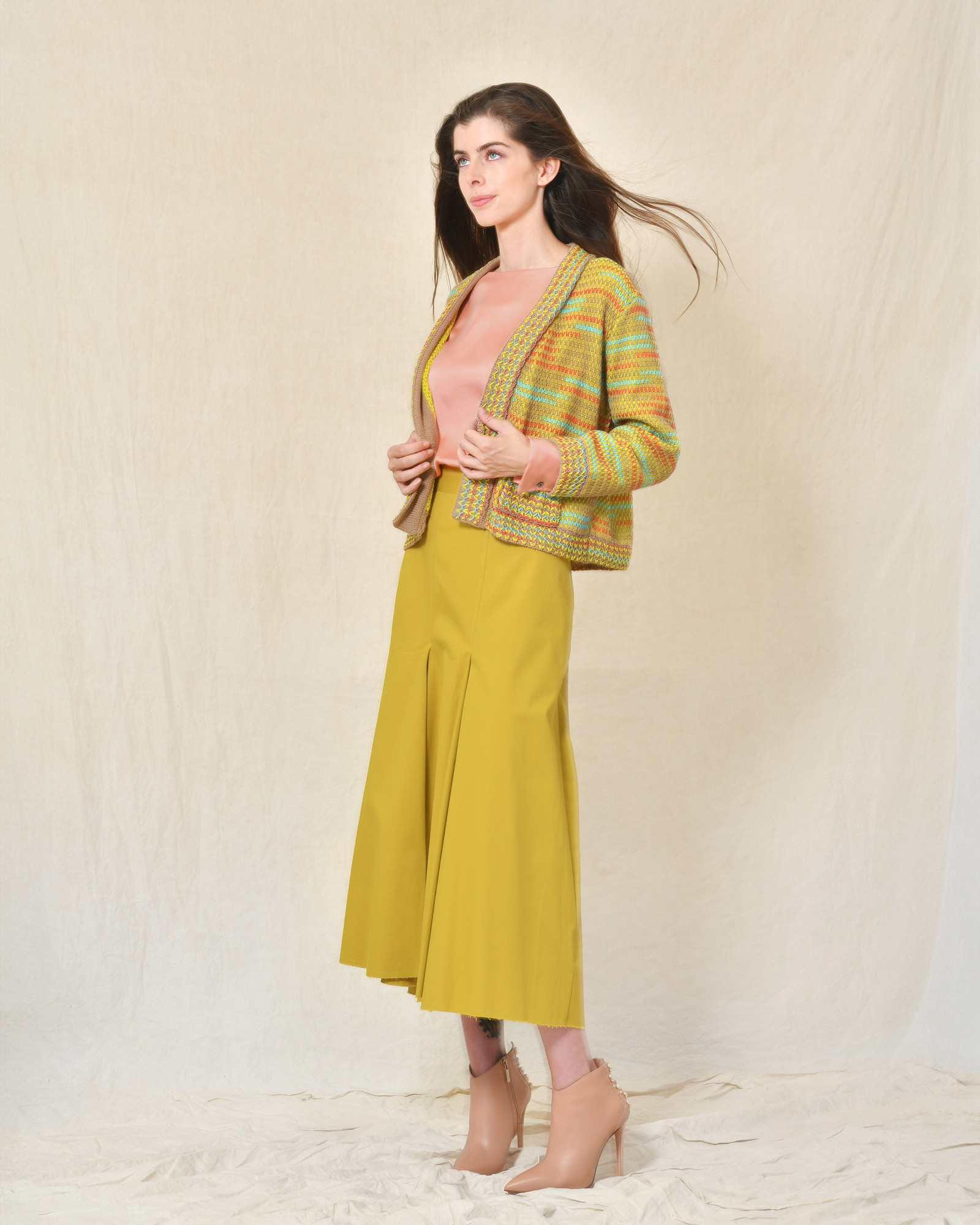 Jupe longue en coton Liviana Conti