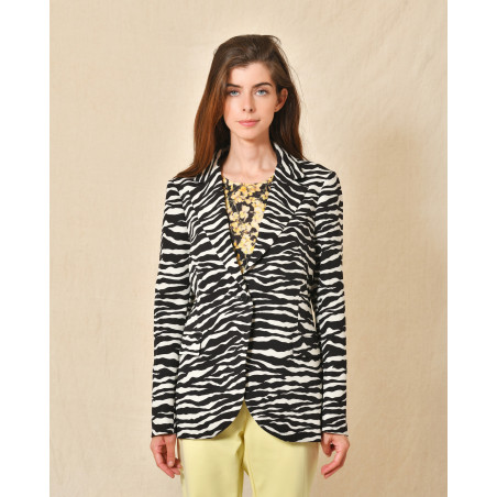 Veste motif zèbre Parosh