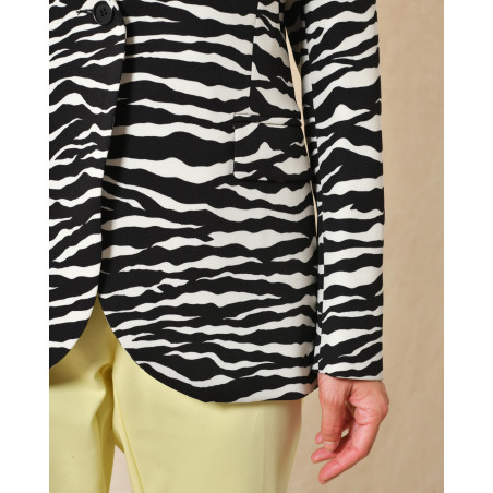 Veste motif zèbre Parosh