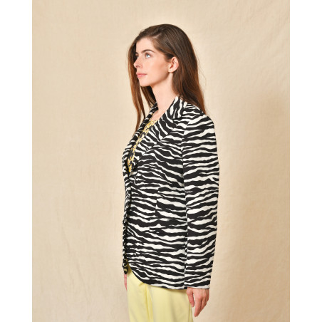 Veste motif zèbre Parosh
