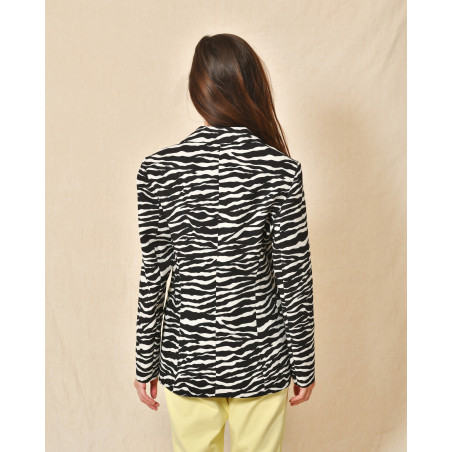 Veste motif zèbre Parosh