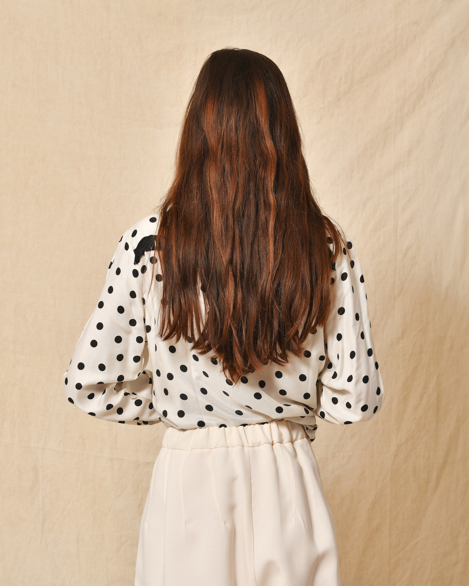 Pantalon large beige Collection Privée