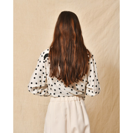 Pantalon large beige Collection Privée