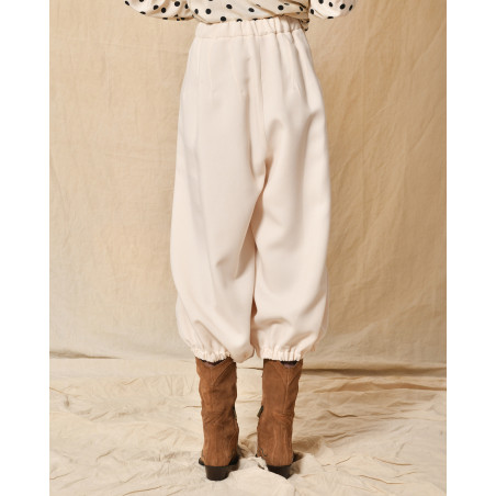 Pantalon large beige Collection Privée