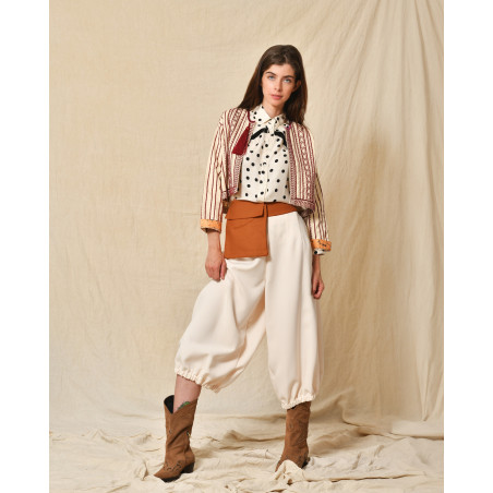 Pantalon large beige Collection Privée