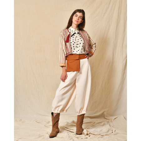 Ceinture en tissu orange Co.Go