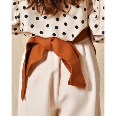Ceinture en tissu orange Co.Go