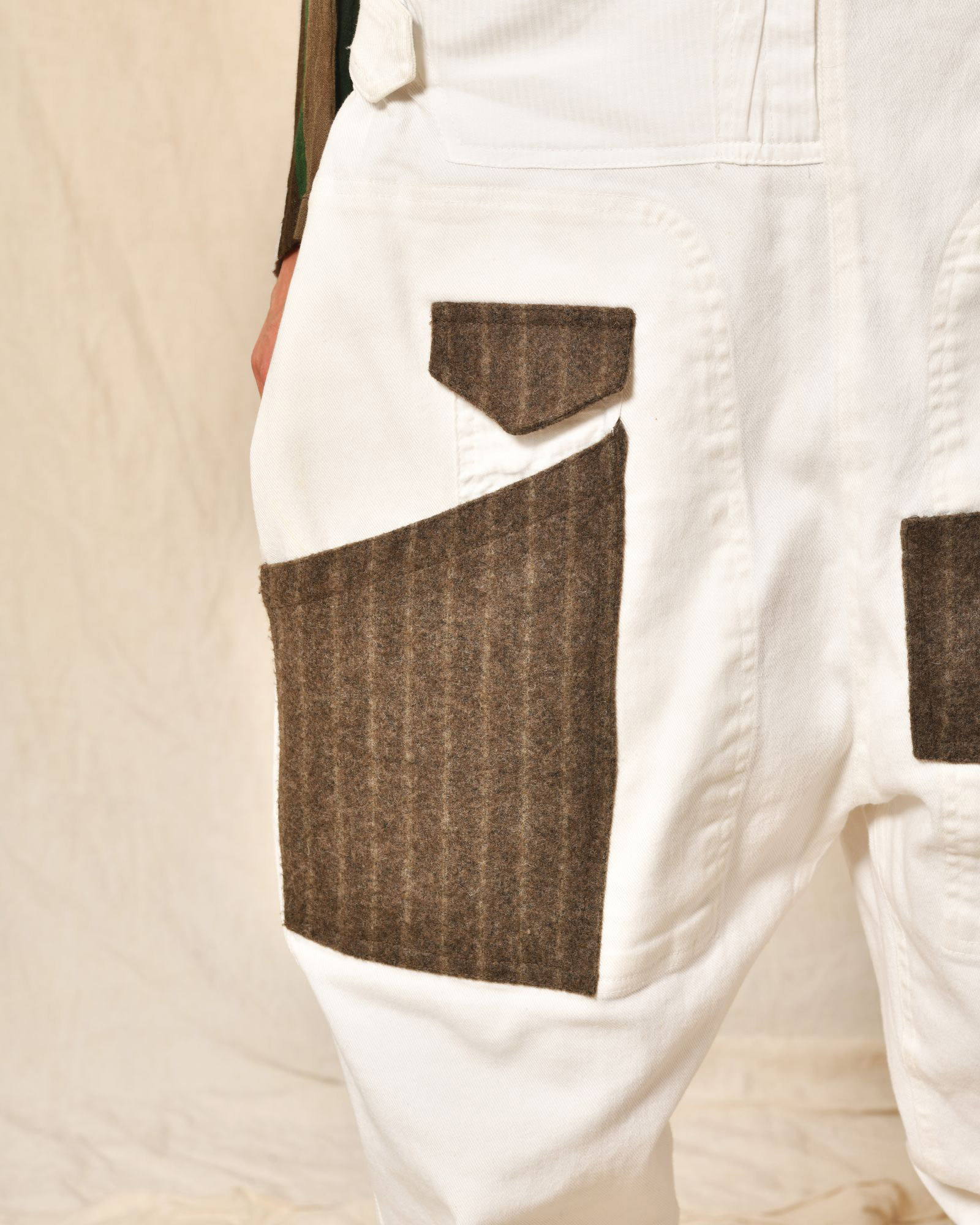 Combinaison en denim blanc AVN