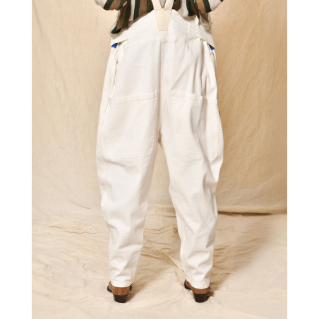 Combinaison en denim blanc AVN