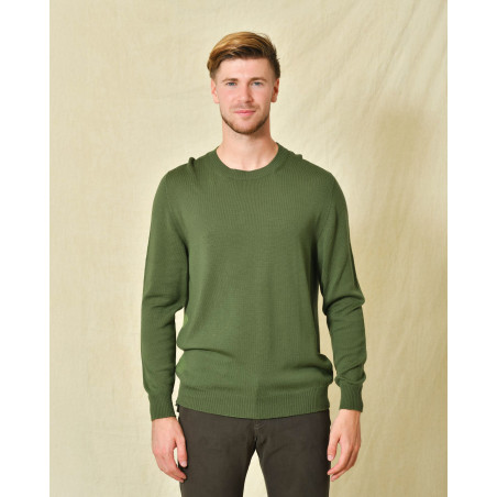 Pull vert en maille légère Scaglione