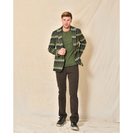 Pull vert en maille légère Scaglione