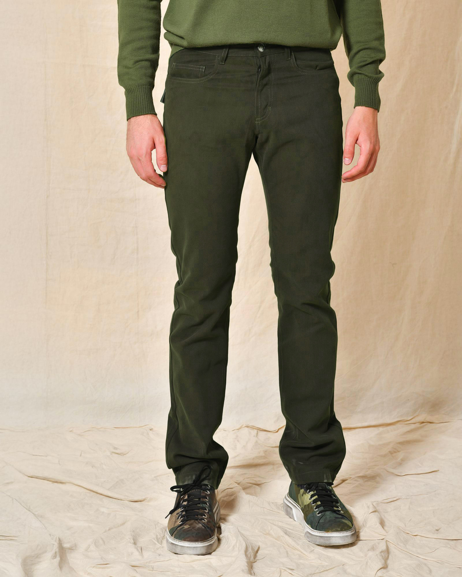 Jean regular kaki Hardy Amies