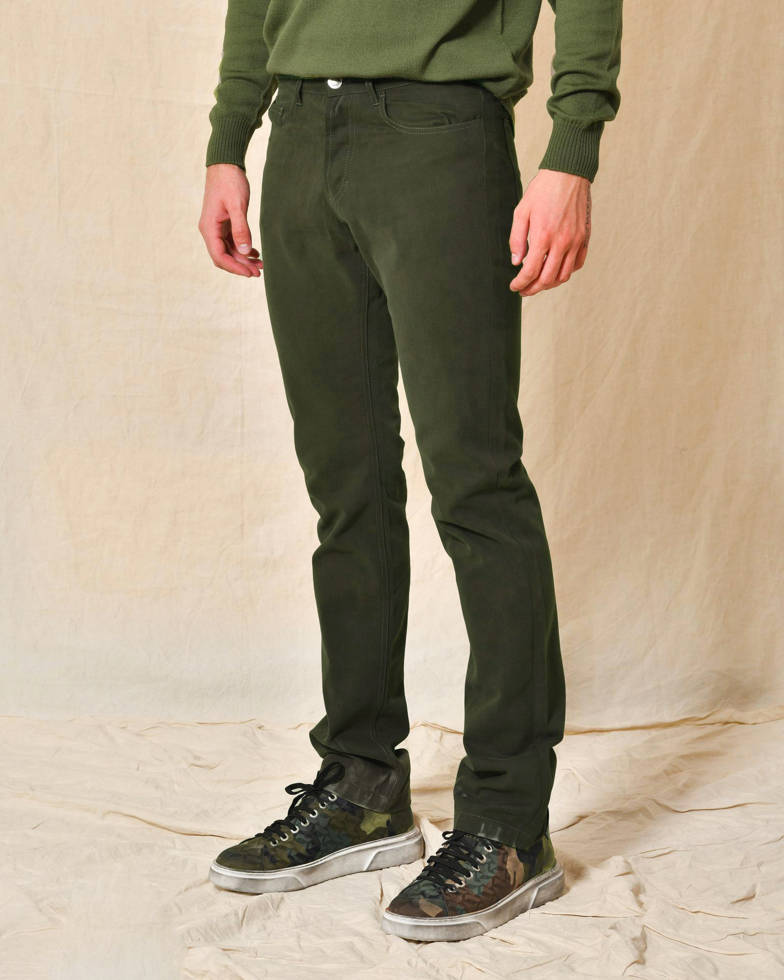 Jean regular kaki Hardy Amies