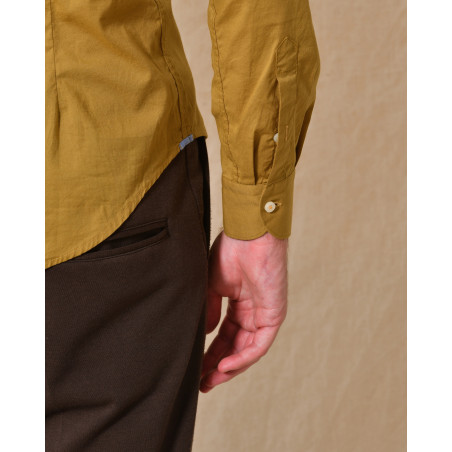Chemise en coton jaune moutarde AT.P.CO