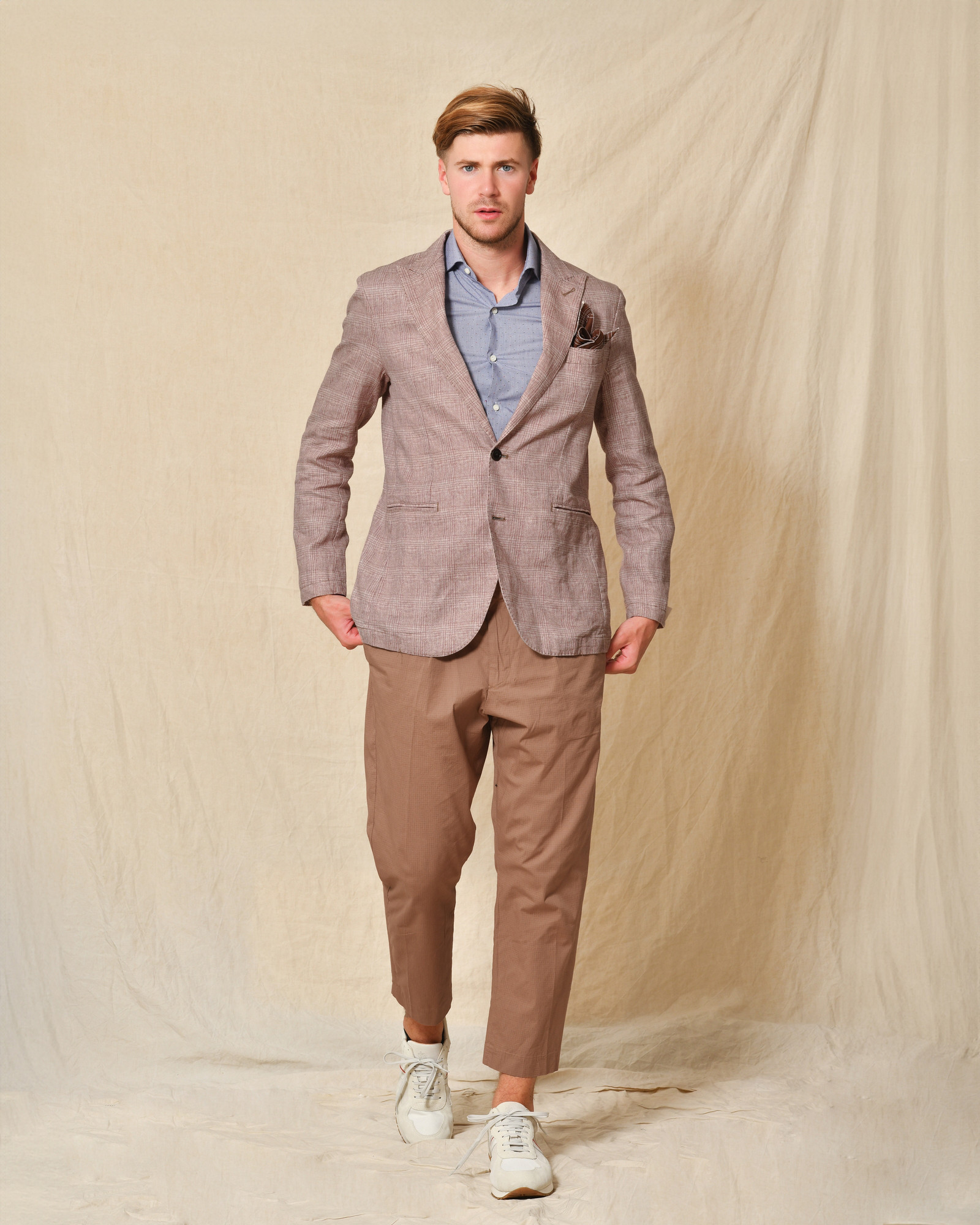 Blazer en lin rouge AT.P.CO