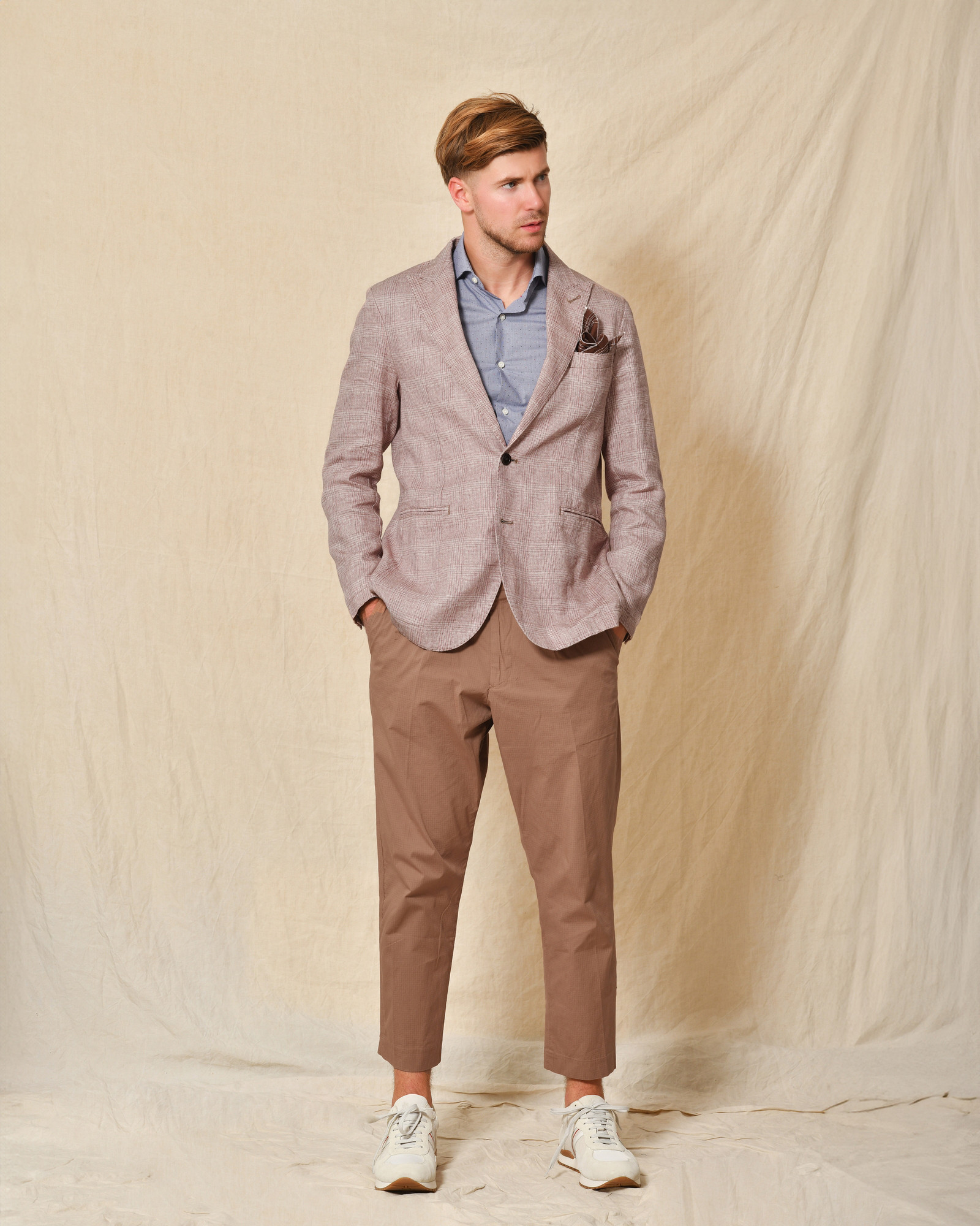 Blazer en lin rouge AT.P.CO