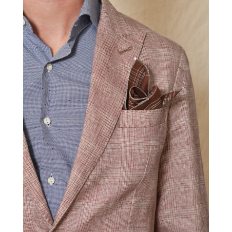 Foulard en coton marron Breuer