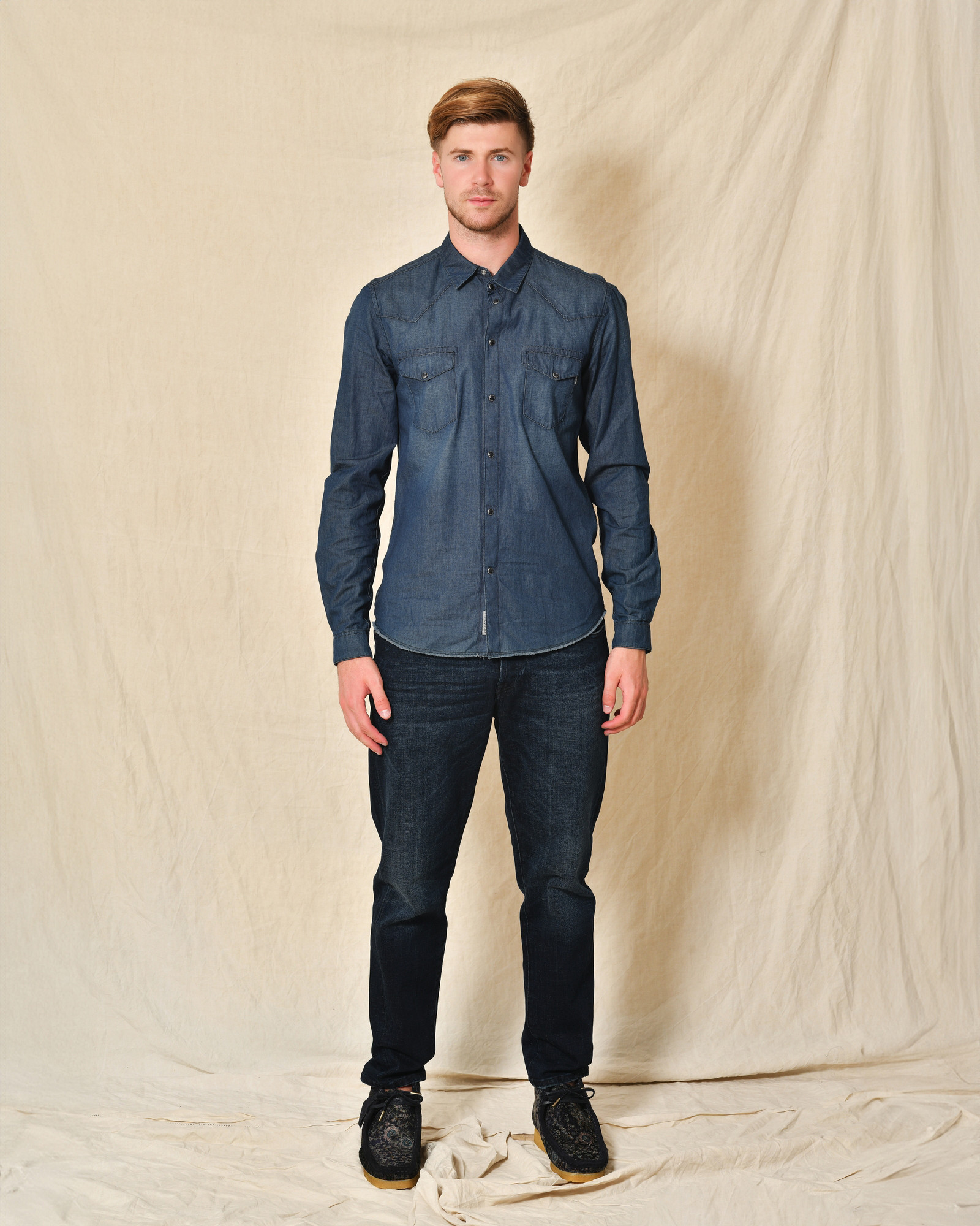 Chemise en coton bleu Daniele Alessandrini