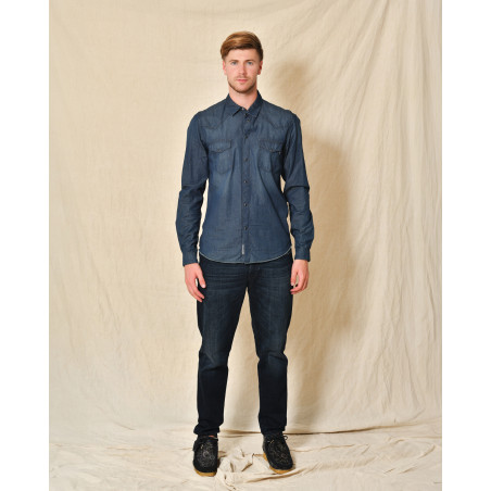 Chemise en coton bleu Daniele Alessandrini