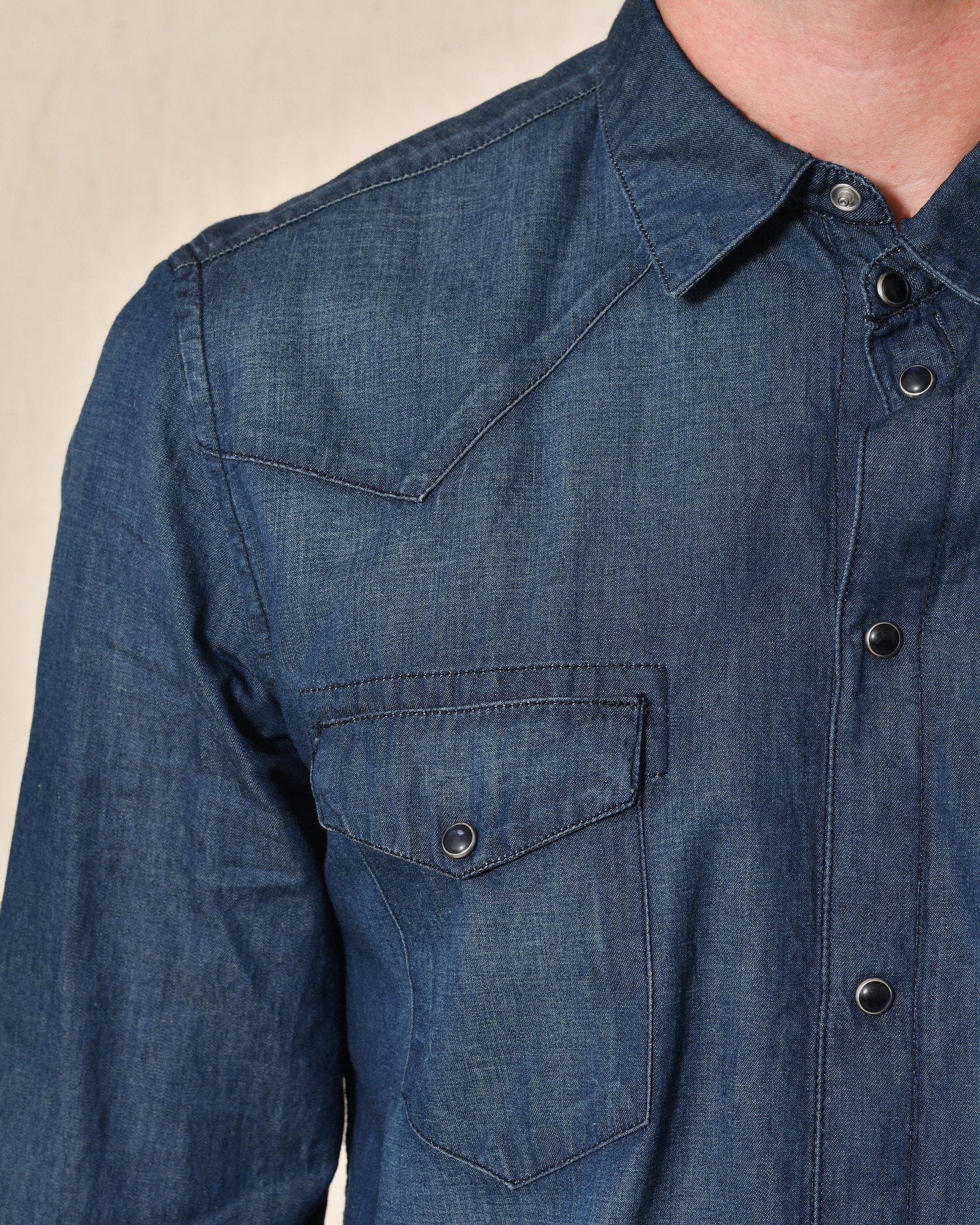 Chemise en coton bleu Daniele Alessandrini