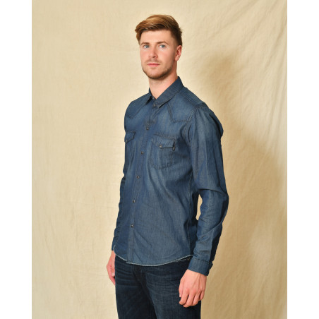 Chemise en coton bleu Daniele Alessandrini