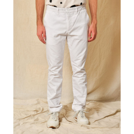 Jean en coton blanc JC De Castelbajac