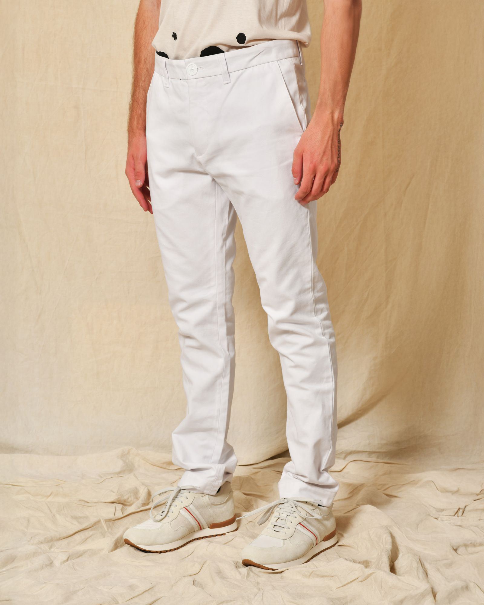 Jean en coton blanc JC De Castelbajac