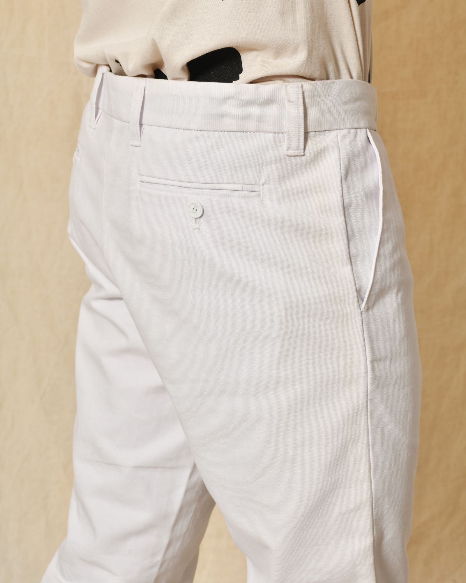 Jean en coton blanc JC De Castelbajac