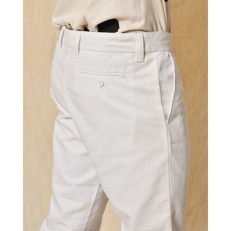 Jean en coton blanc JC De Castelbajac