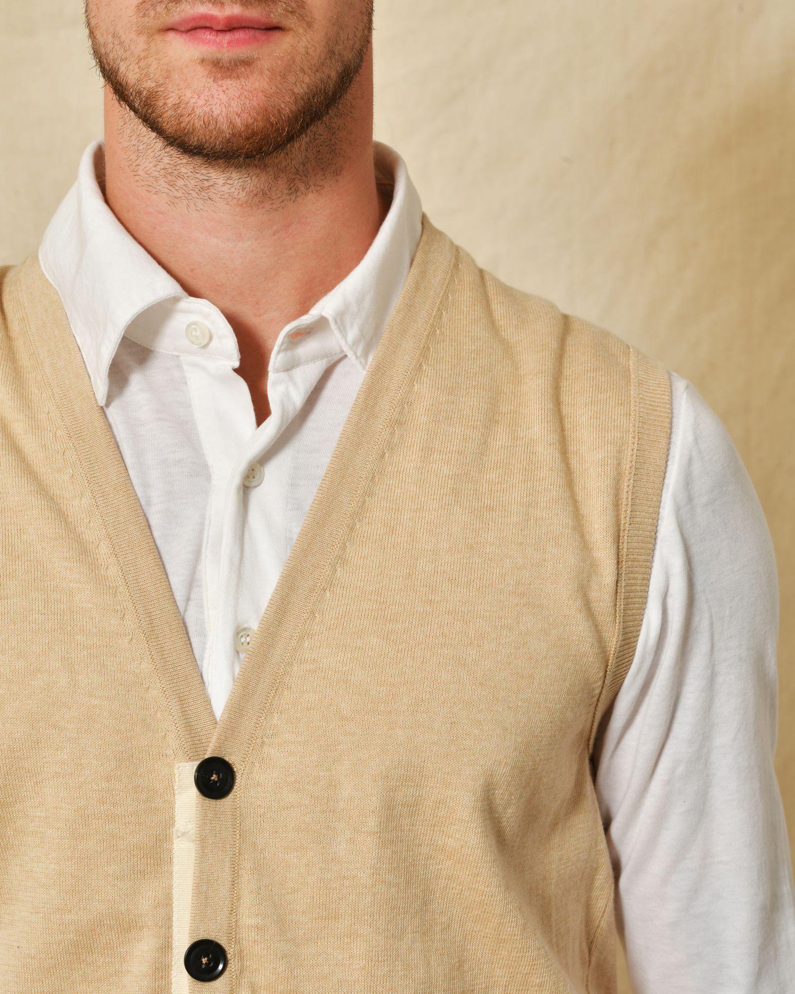 Gilet en maille fine sans manches Soho