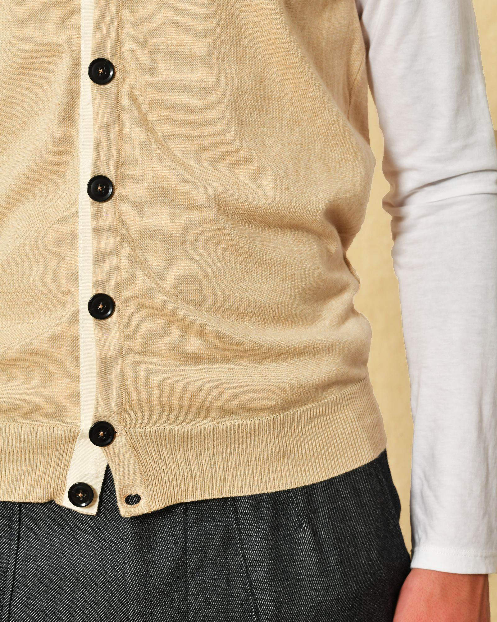 Gilet en maille fine sans manches Soho