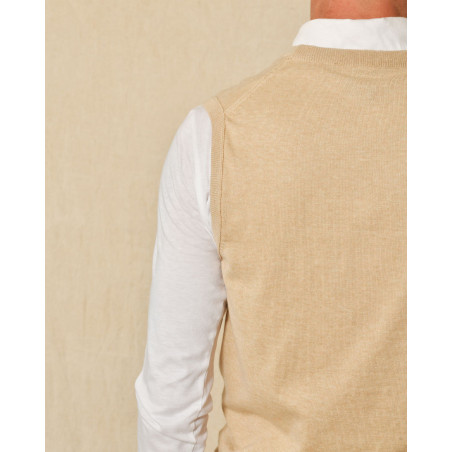 Gilet en maille fine sans manches Soho