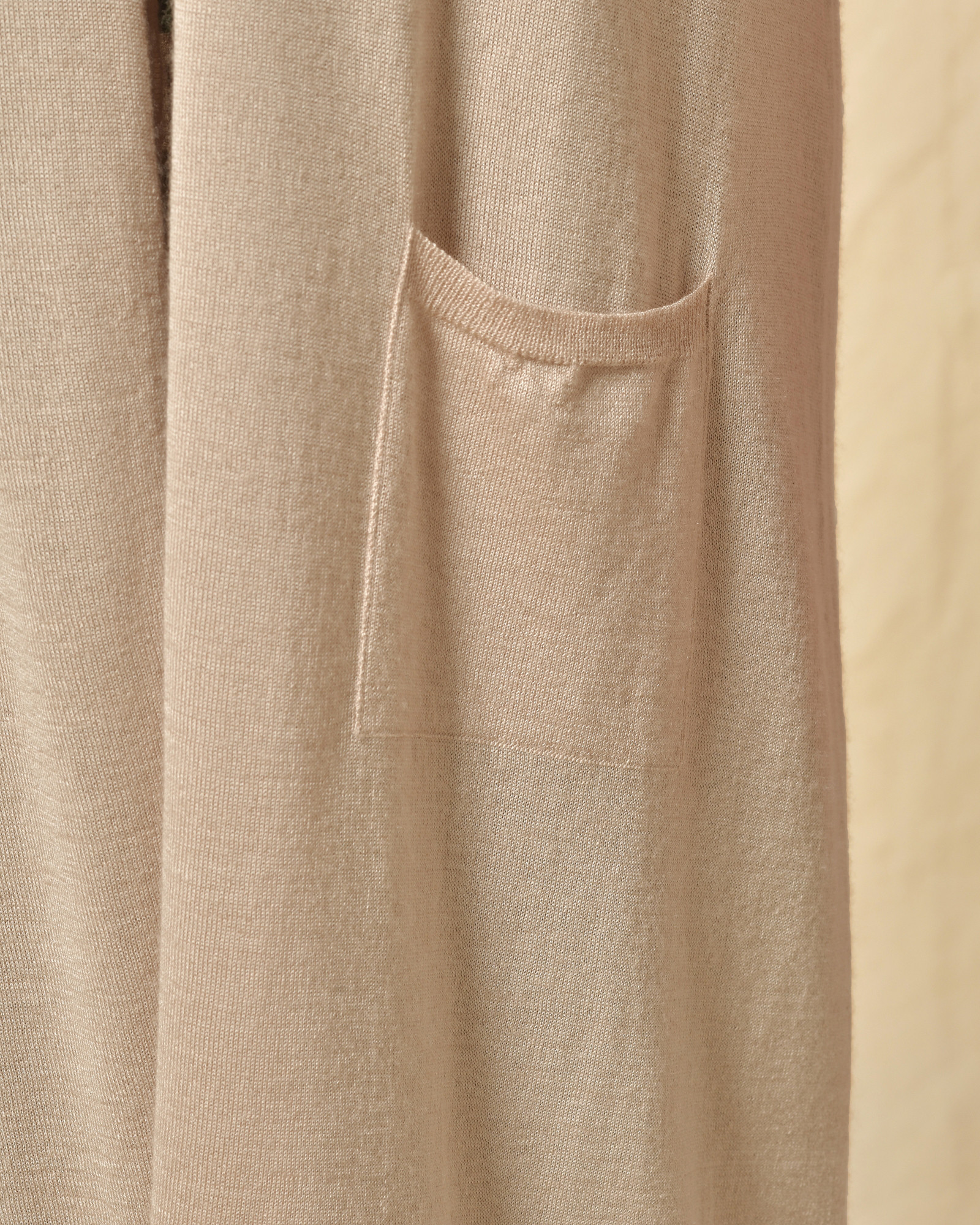 Gilet long en soie et cachemire Lorena Antoniazzi