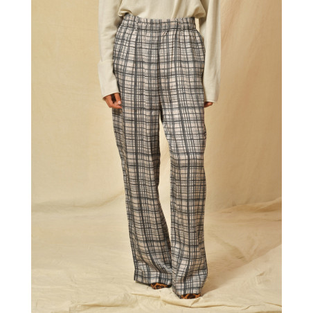 Pantalon souple en viscose gris Bella Jones