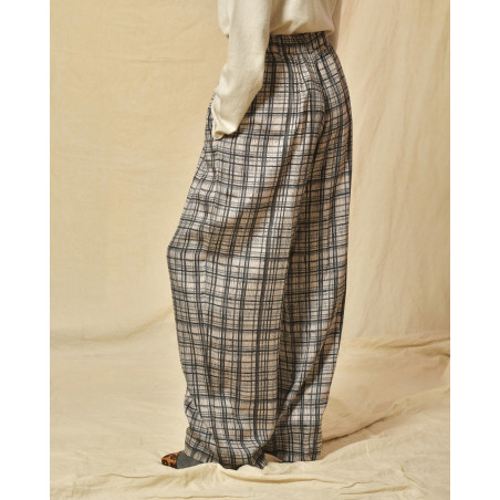 Pantalon souple en viscose gris Bella Jones