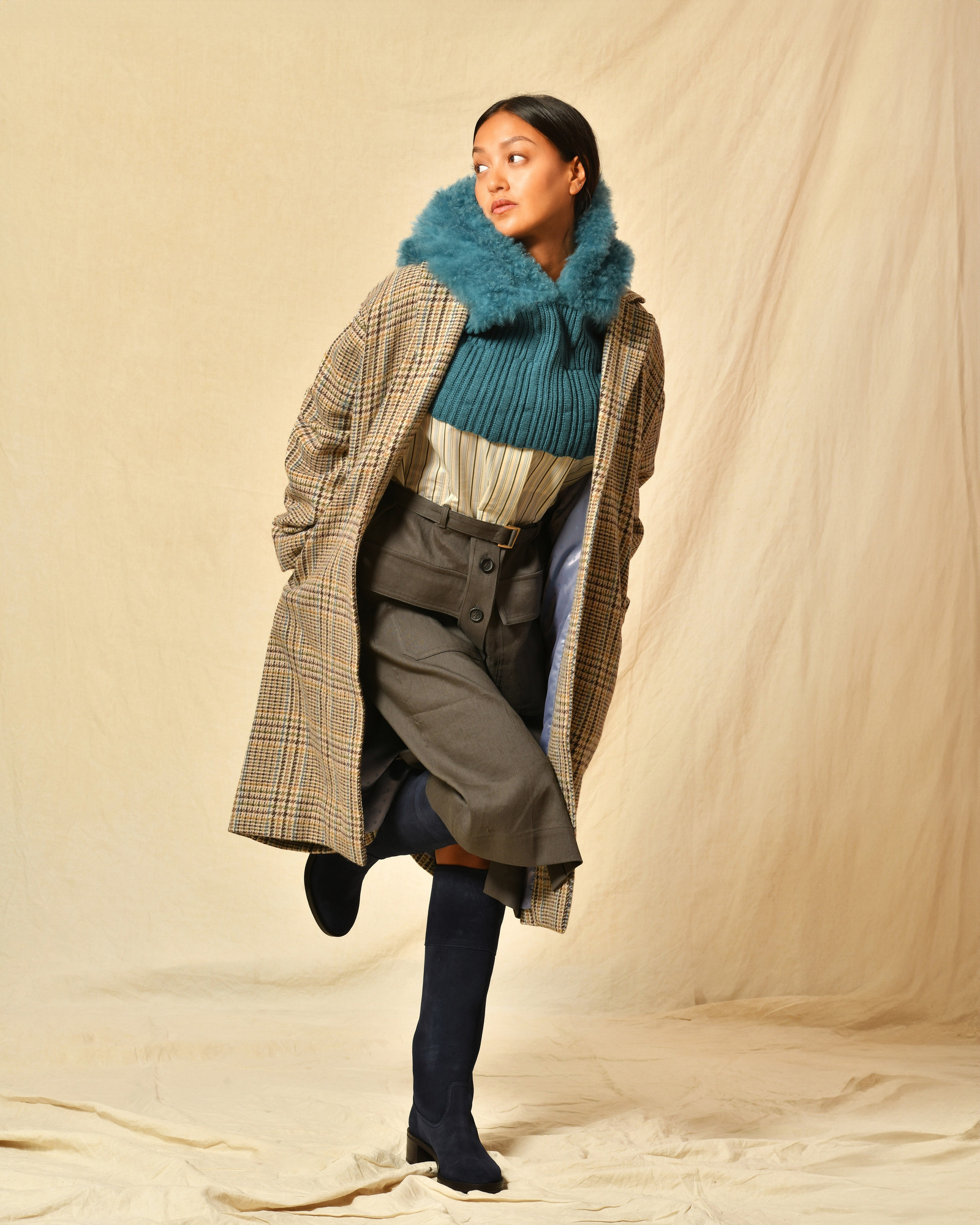 Robe en lin et viscose Lorena Antoniazzi