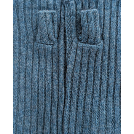 Mitaines en laine bleu Bella Jones