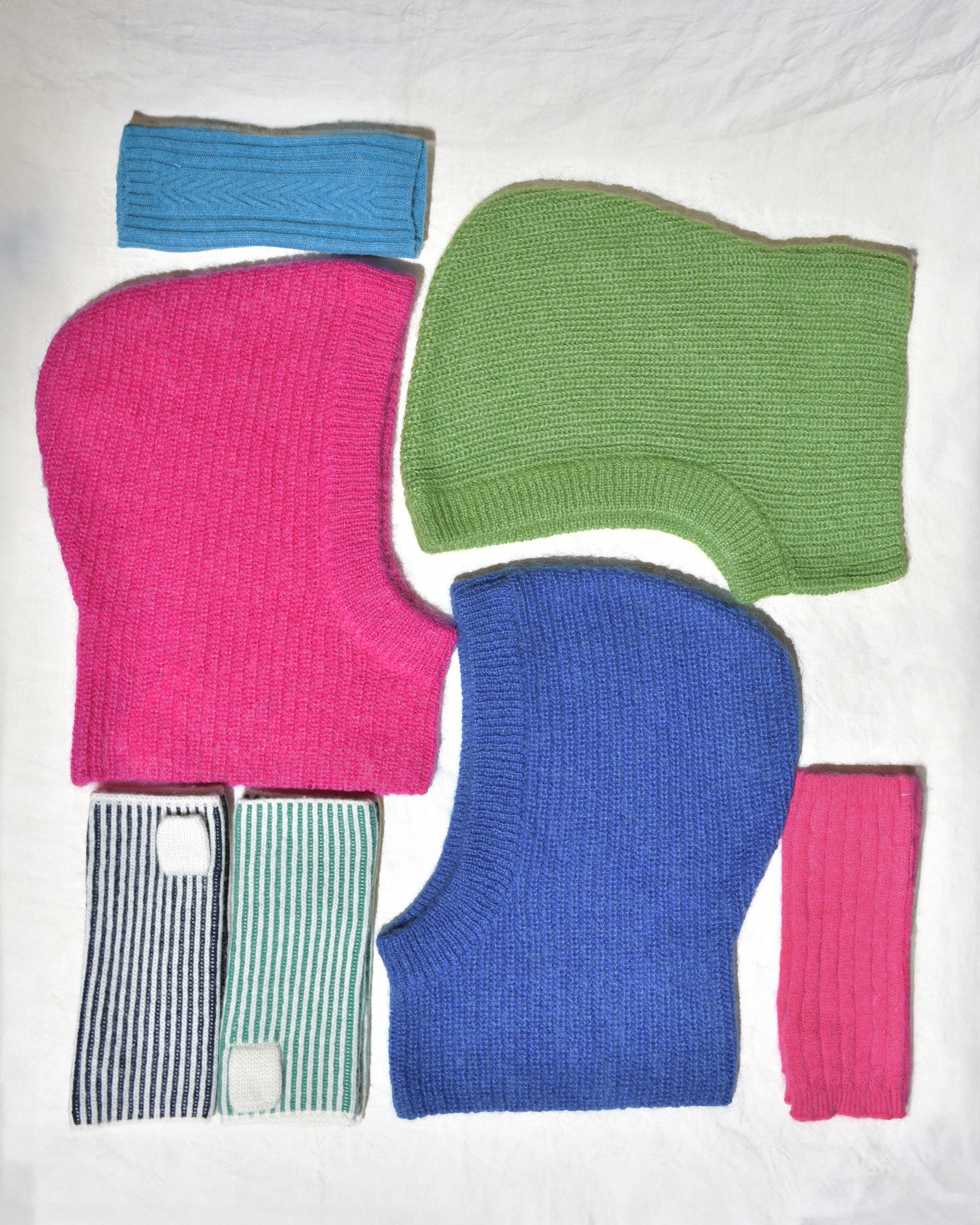 Mitaines en laine et mohair rose Bella Jones