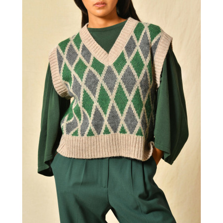Pull sans manches à moti Diega