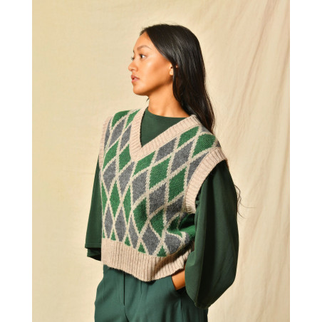 Pull sans manches à moti Diega