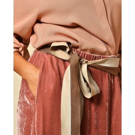 Ceinture bicolore à nouer Sara Roka