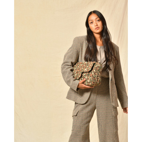 Tunique en laine taupe Diega