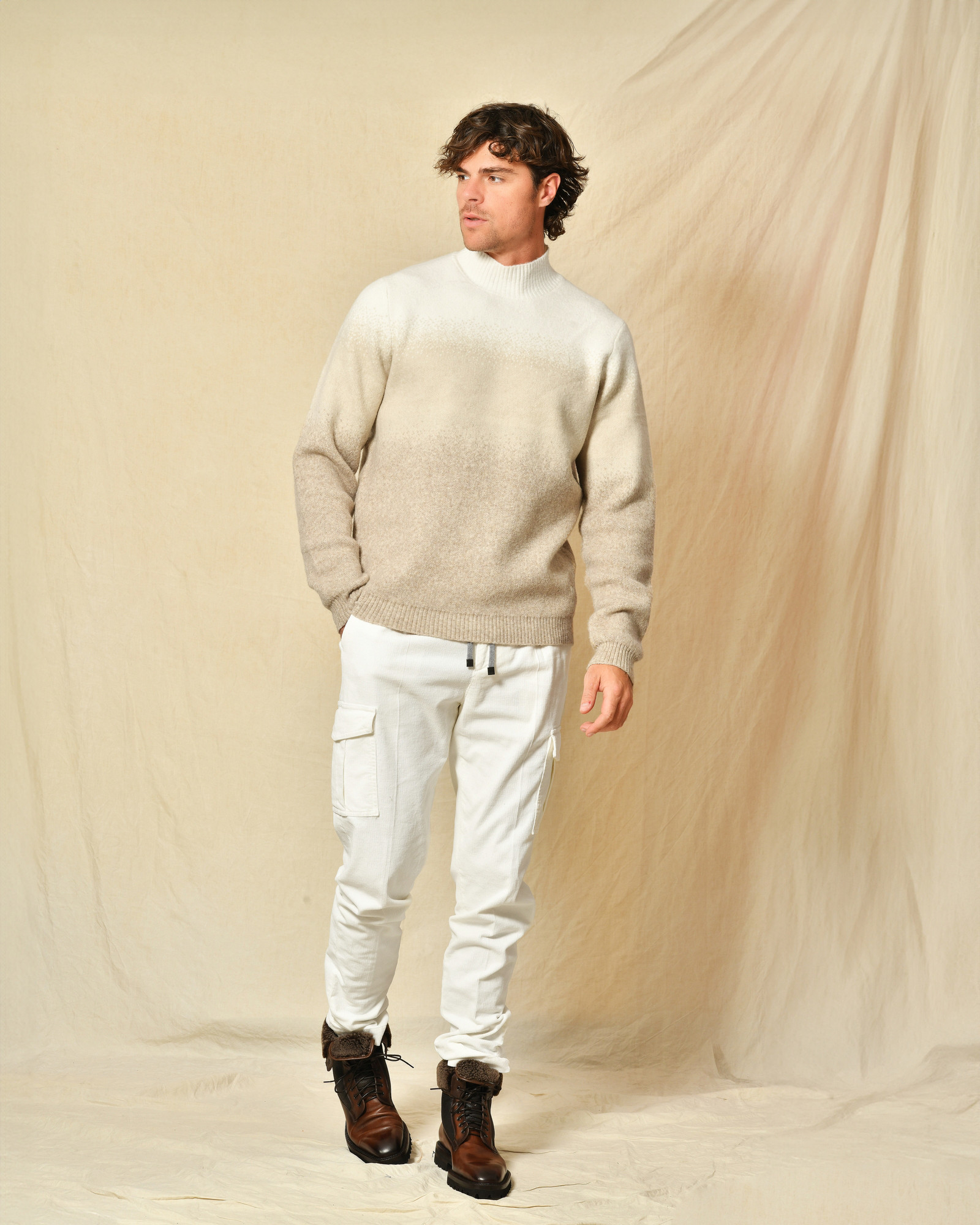 Pull tie and dye beige Blue Industry