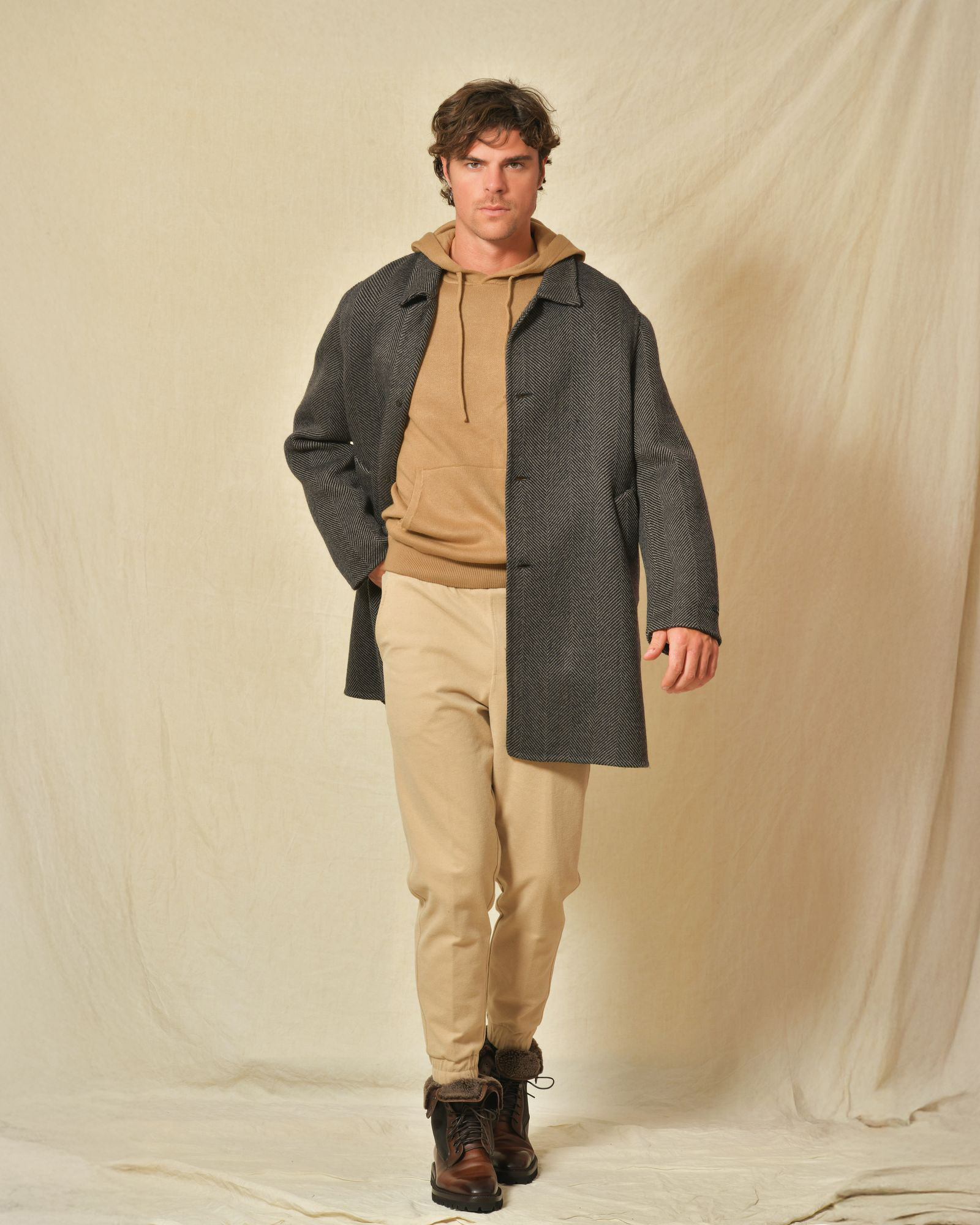 Trench en laine marron Manzoni 24