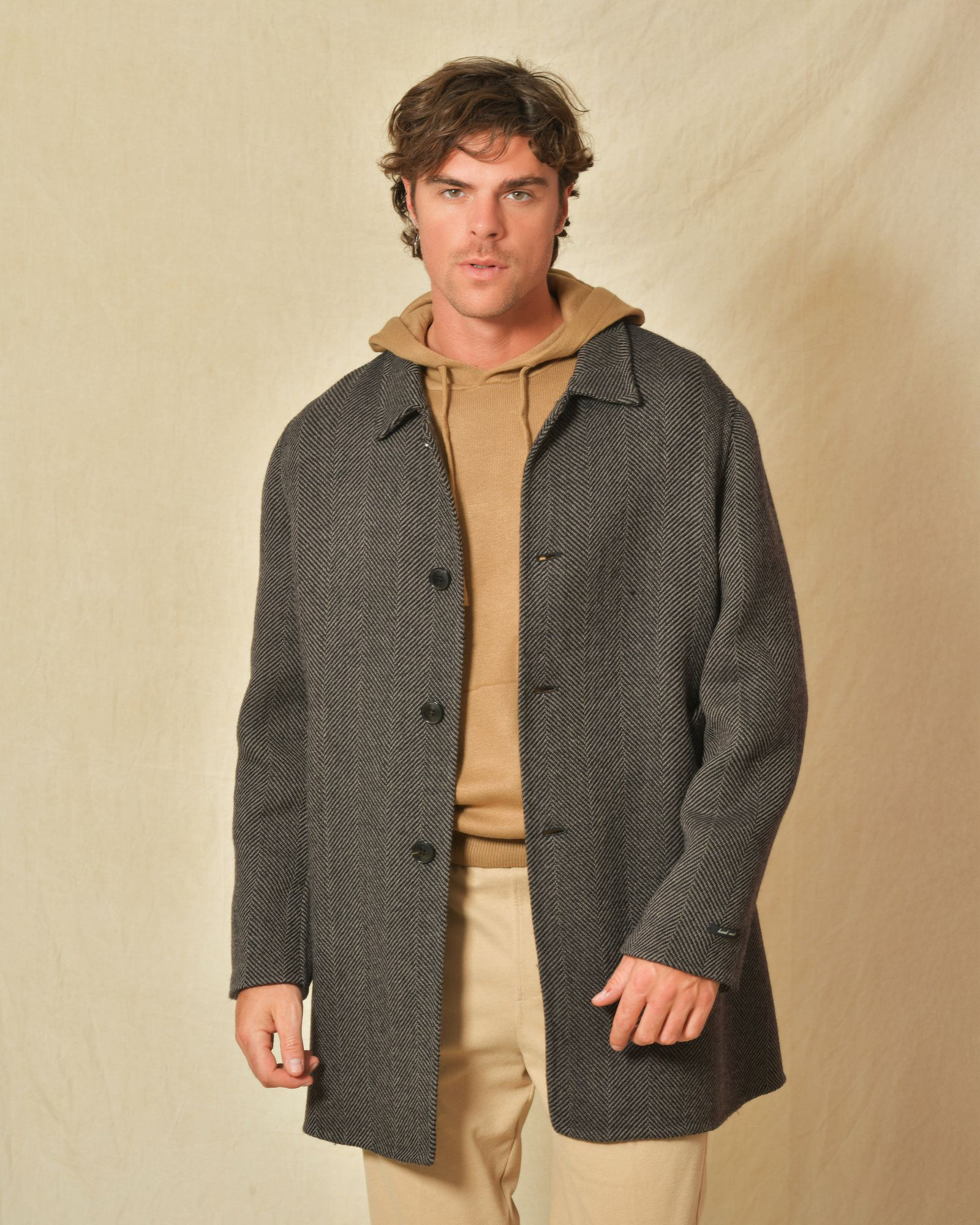 Trench en laine marron Manzoni 24